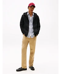 Tommy Hilfiger Men's Long Sleeve Zip-Front Flag Logo Hoodie