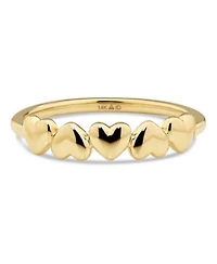 Devata Sweet Heart Ring In 14k Gold Size 8 Approx. 1.7 Grams