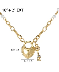 Juicy Couture Heart Locket Charm Necklace, Gold-Tone