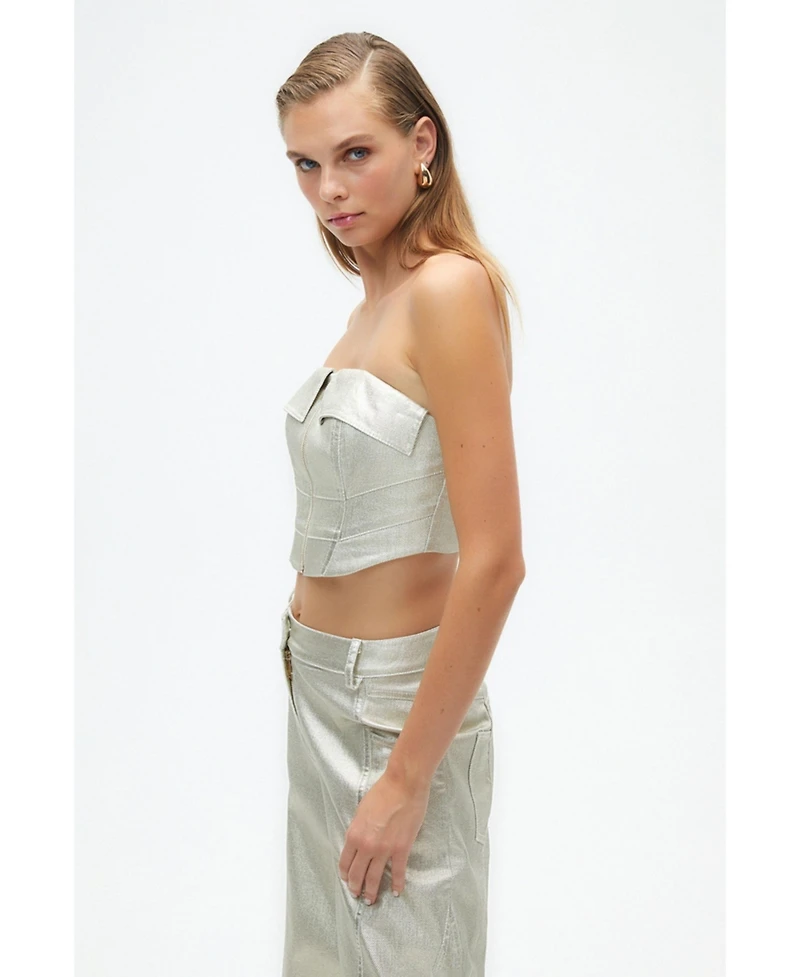 Women's Metallic Printed Pants