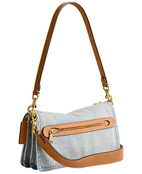 Coach Crystal Denim Tabby Small Shoulder Bag