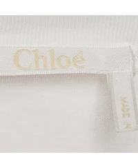 Pre-Owned Chloe Women's White Jersey Cotton Crew Neck T-Shirt