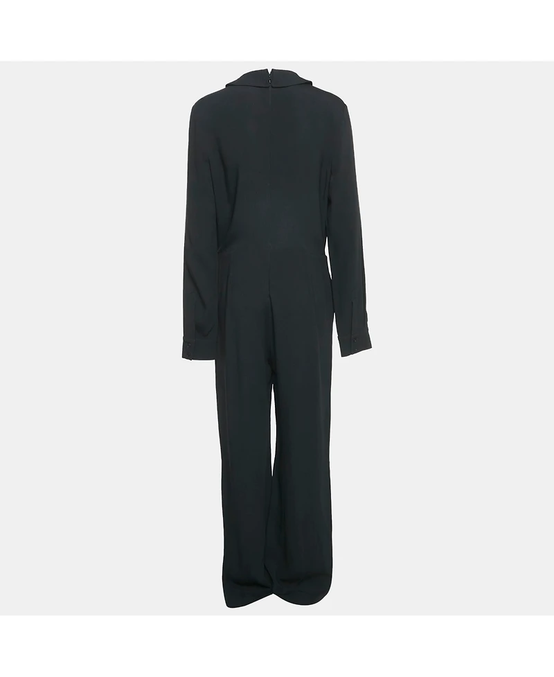 Pre-Owned Stella Mccartney Women's Black Crepe Long Sleeve Jumpsuit