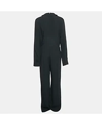 Pre-Owned Stella Mccartney Women's Black Crepe Long Sleeve Jumpsuit