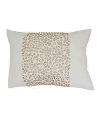 Saro Lifestyle Beaded Band Decorative Pillow Cover