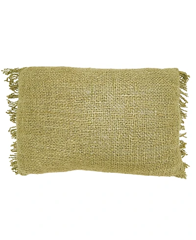 Saro Lifestyle Fringe Down Filled Decorative Pillow