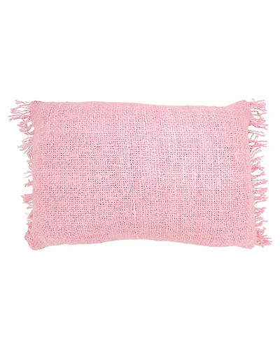 Saro Lifestyle Fringe Down Filled Decorative Pillow