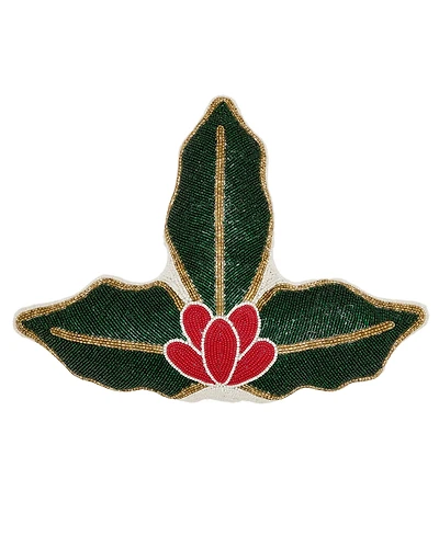 Saro Lifestyle Holly Poly Filled Decorative Pillow, 18" x 14"