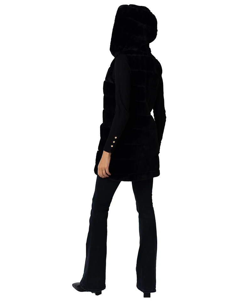 Via Spiga Women's Faux Fur Vest