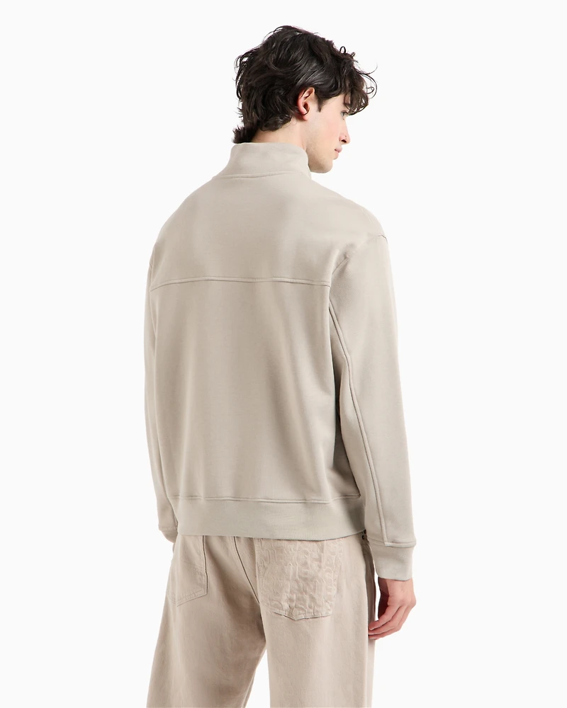 A|X Armani Exchange Men's Quarter-Zip Long-Sleeve Sweatshirt
