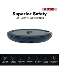 5 Core Wireless Charging Stand 2 Pieces 10W Fast Wireless Charger Station with Sleep-Friendly Light