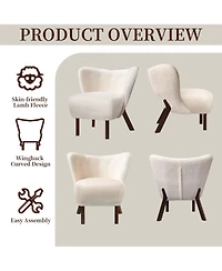 Modern Accent Chair Comfy Lounge Chair Upholstered Side Chair