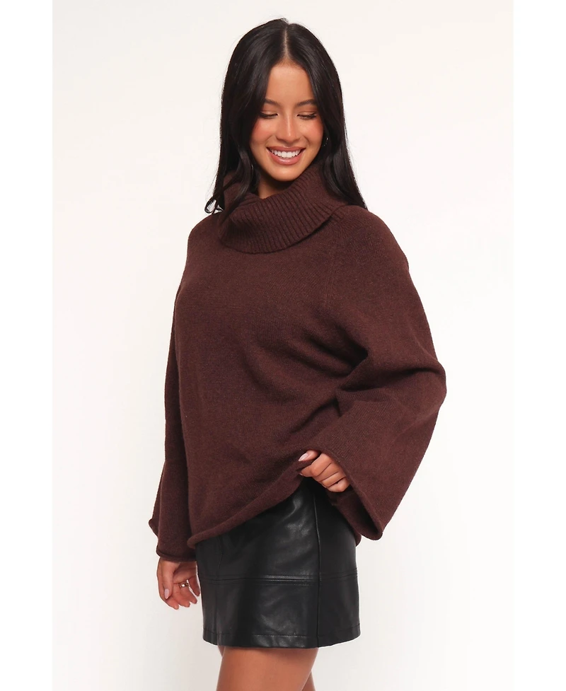 Petal and Pup Women's Bindy Cowlneck Knit Sweater