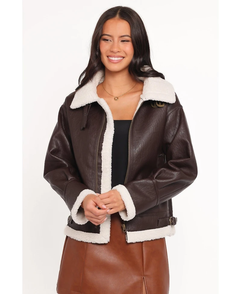 Petal and Pup Women's Baxter Shearling Lined Jacket