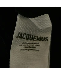 Pre-Owned Jacquemus Men's Navy Blue Logo Print Cotton Crew Neck T-Shirt