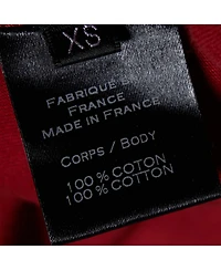 Pre-Owned Balmain Men's Red Logo Print Cotton Crew Neck T-Shirt