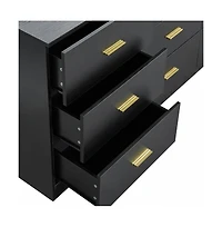 Casainc Modern 9-Drawer Storage Cabinet Dresser Wide Chest of Drawers