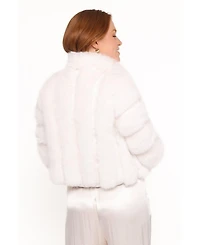 Petal and Pup Women's Velma Channel Faux Fur Jacket