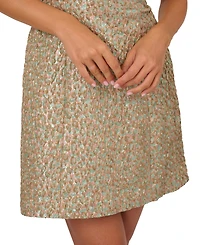 Adrianna Women's Woven Jacquard Mini Dress