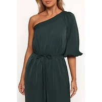 Petal and Pup Women's Hedda One Shoulder Jumpsuit - White