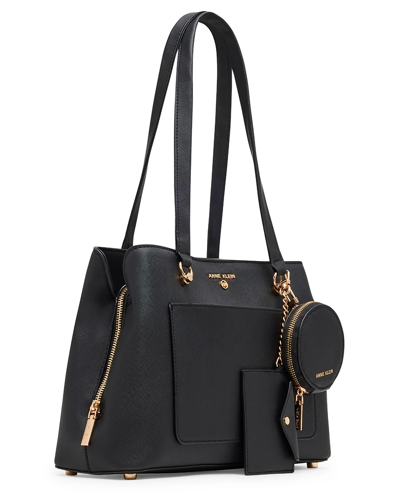 Anne Klein Medium Triple Compartment Satchel Bag