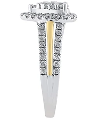 Macy's Diamond Bridal Ring (1 ct. t.w.) in 14k White and Yellow Gold