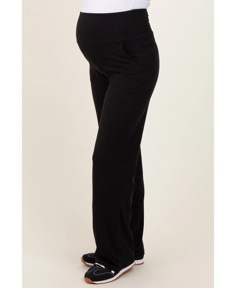 Pinkblush Maternity Black Straight Leg Yoga Pants