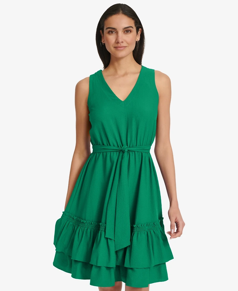 Calvin Klein Women's V-Neck Short Dress