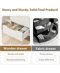 gaomon 47.2" Wooden Wide Bedroom Dresser