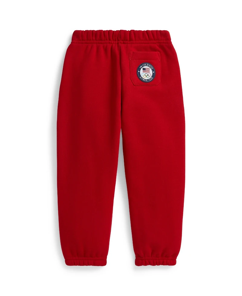 Polo Ralph Lauren Girls' Toddler 2T-5T Team Fleece Jogger Pants