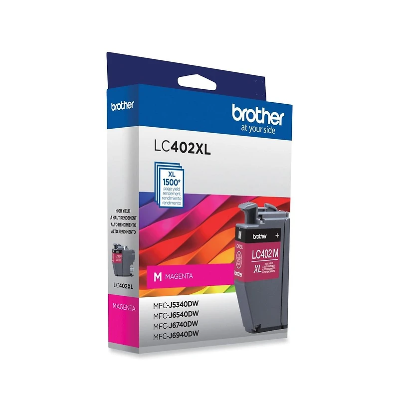 Brother LC402XLMS 1,500 Page-Yield High-Yield Ink - Magenta