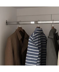 Homsee 6-Door Big Wardrobe Armoires with Hanging Rod, 4-Drawers, Storage Shelves