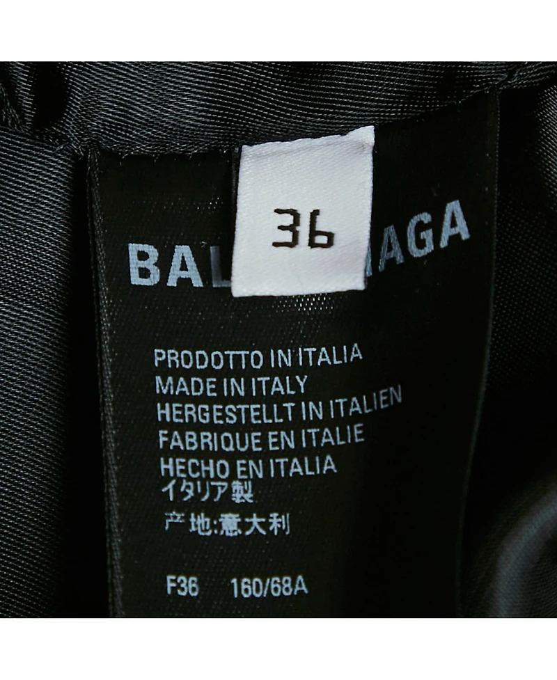 Pre-Owned Balenciaga Women's Pink Gingham Check Pencil Skirt