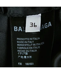 Pre-Owned Balenciaga Women's Pink Gingham Check Pencil Skirt