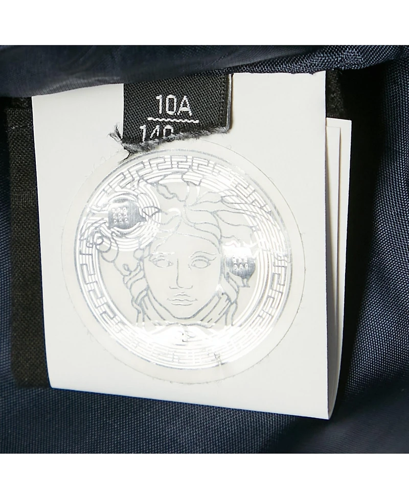 Pre-Owned Versace Women's Purple/multicolor Plaid Cotton Blend Pleated Skirt