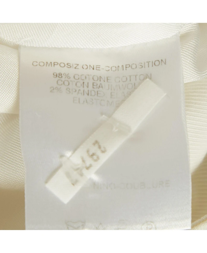 Pre-Owned Alexander Mcqueen Women's White Cotton Midi Skirt