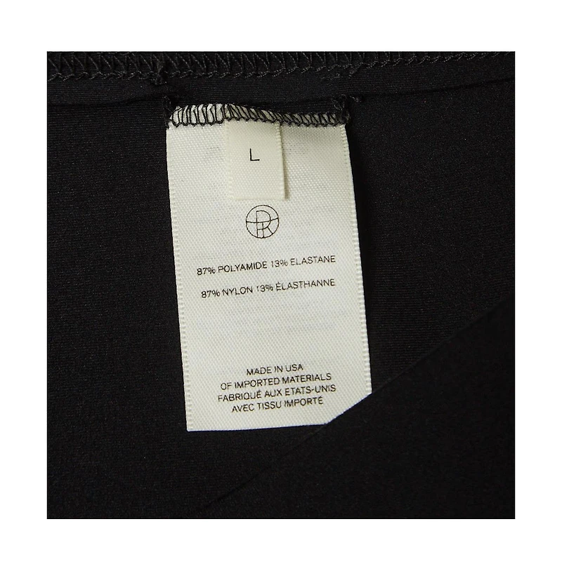 Pre-Owned The Row Women's Black Jersey V-Neck Mini Dress