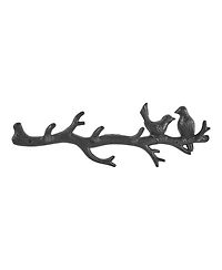 Danya B Birds on Tree Branch Decorative Utility Hook Unit with 4 Hooks