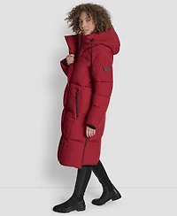 Dkny Women's Zip-Front Stand Collar Coat