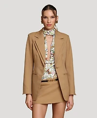 Avec Les Filles Women's Cutaway Spread Collar Blazer