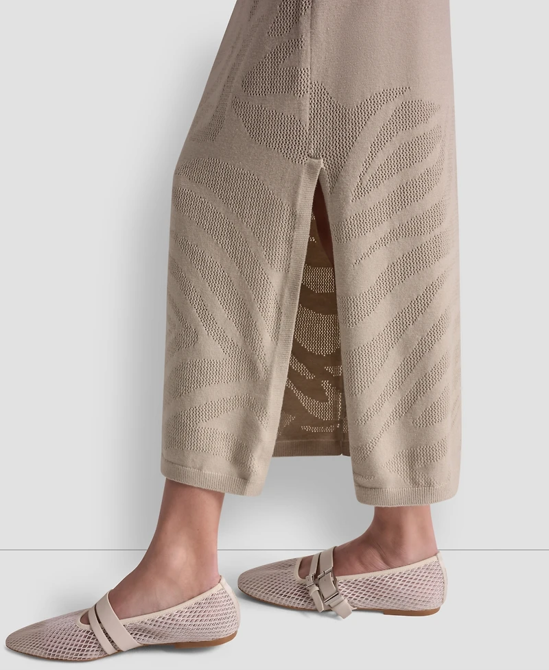 Dkny Jeans Women's Engineered Zebra Pointelle Skirt