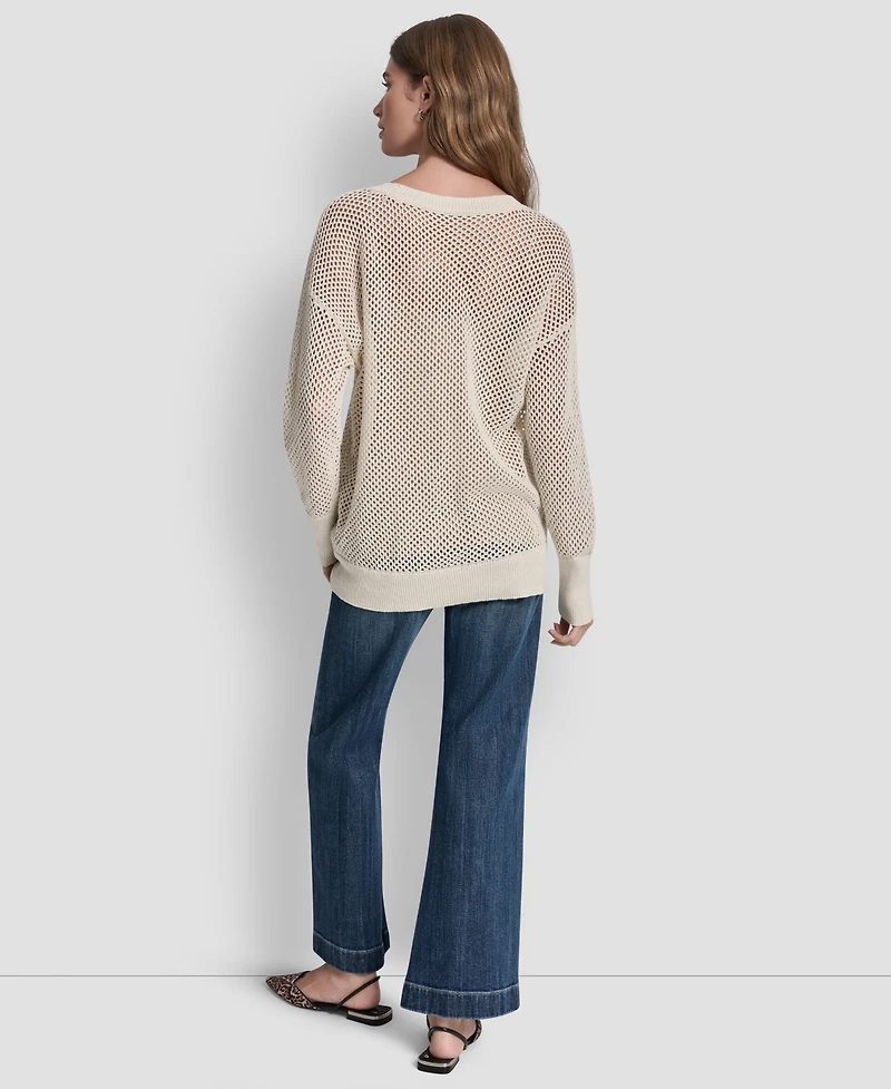 Dkny Jeans Women's V-Neck Sweater