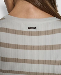 Dkny Jeans Women's Striped Sleeveless Top