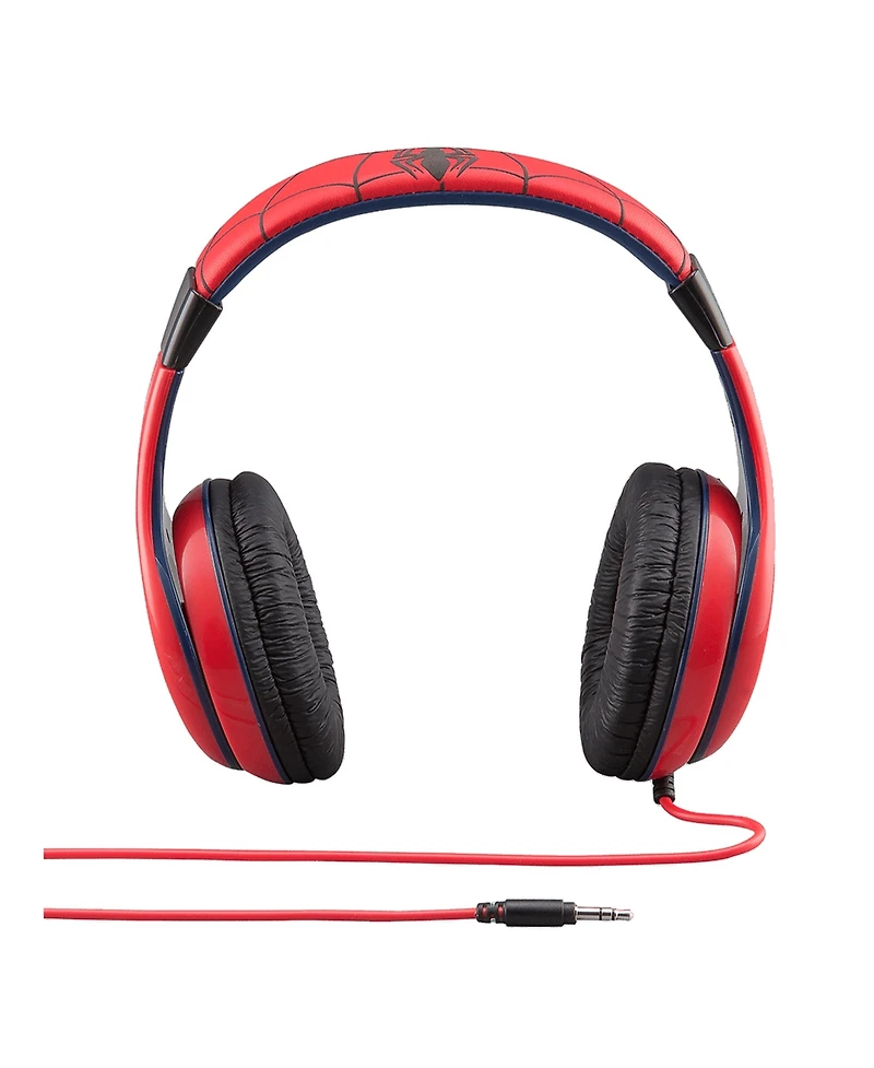 eKids Spiderman Volume-Limiting Kids Wired Headphones