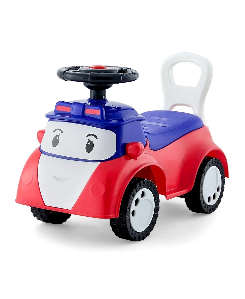 Mecale Ride On Toddler Push Car, Kids Ride-On Toy with Music & Storage, 55 lbs Load, Foot-to-Floor Walker for Boys Girls 19–36M, Red