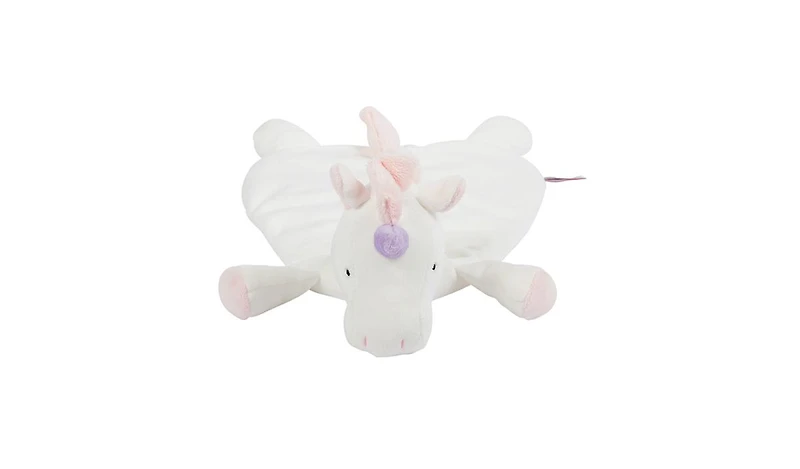 WubbaNub Baby White Unicorn Lovey