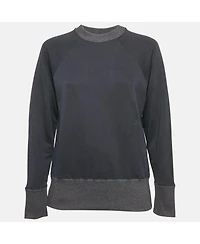 Pre-Owned Marni Women's Navy Blue Cotton Crew Neck Long Sleeve Sweatshirt