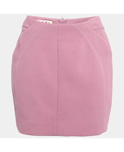 Pre-Owned Marni Women's Pink Cotton Mini Skirt