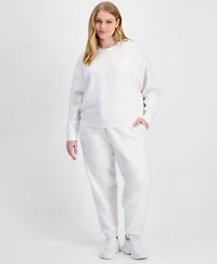 And Now This Trendy Plus High Rise Drawstring Jogger Pants, Macy's Exclusive