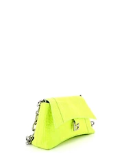 Pre-Owned Balenciaga Small Downtown S Chain-Handle Shoulder Bag Embossed Leather